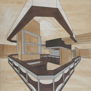 Perspective comptoir 1970