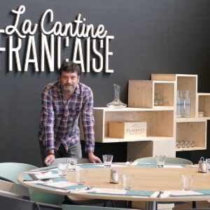 Le Chef étoilé toulousain, Yannick Delech prend la pose à la Cantine Française
