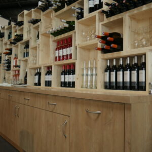 Meuble vin rétro-éclairé