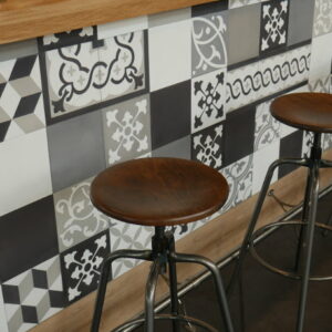 Façade de comptoir en carreaux de ciment très tendance