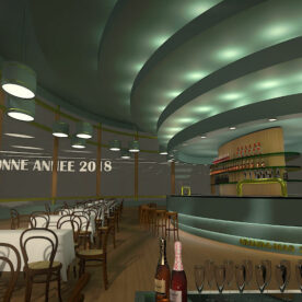 Bar moderne rétro aranda-mas
