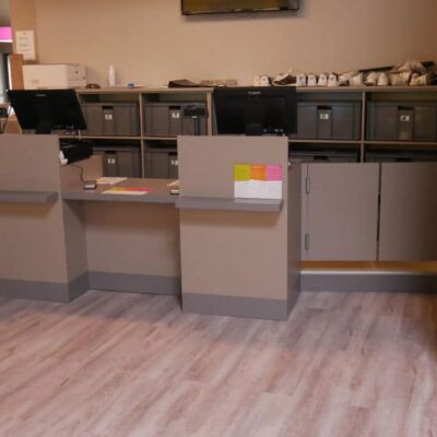 comptoir pour accueil les activités loisirs