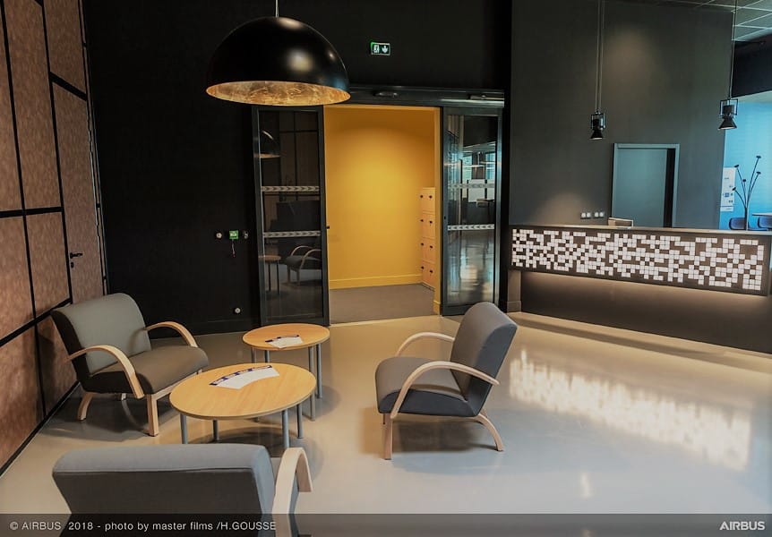 Banque d'accueil lumineuse