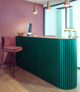 comptoir d'accueil