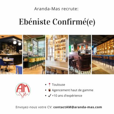 Aranda-Mas recrute un(e) Ebéniste confirmé(e) à Toulouse!